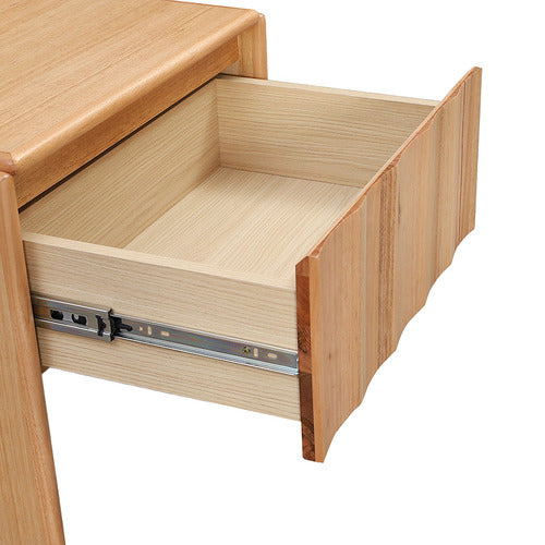 EVERGREEN HOME ELETTRA TASMANIAN OAK WOOD BEDSIDE TABLE