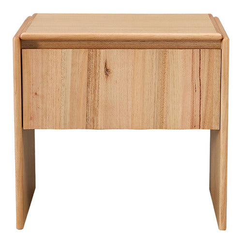 EVERGREEN HOME ELETTRA TASMANIAN OAK WOOD BEDSIDE TABLE