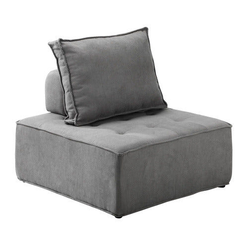 LIVING FUSION ELGA UPHOLSTERED ARMLESS LOUNGE CHAIR