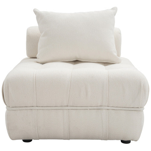 EVER DREAMING LIVING ELLA 76CM BOUCLE LOUNGE CHAIR
