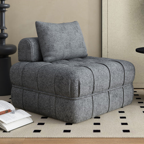 EVER DREAMING LIVING ELLA 76CM BOUCLE LOUNGE CHAIR