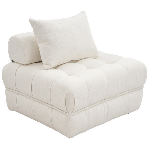 EVER DREAMING LIVING ELLA 76CM BOUCLE LOUNGE CHAIR