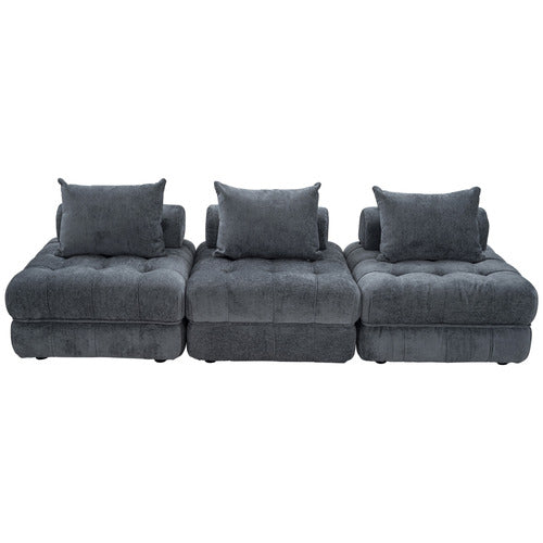 EVER DREAMING LIVING ELLA 76CM BOUCLE LOUNGE CHAIRS (SET OF 3)