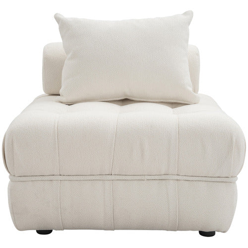 EVER DREAMING LIVING ELLA 76CM BOUCLE LOUNGE CHAIRS (SET OF 3)