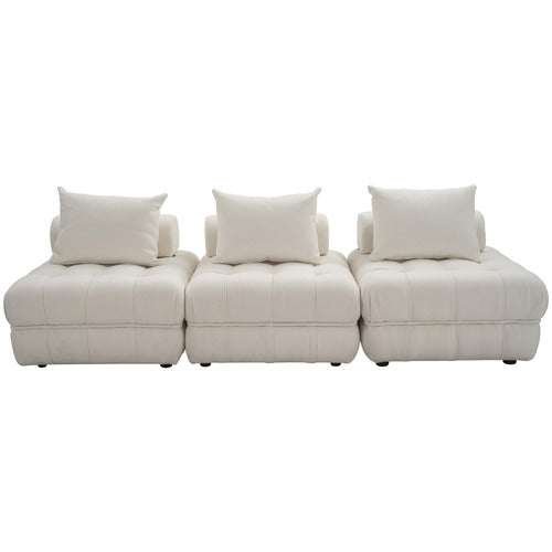 EVER DREAMING LIVING ELLA 76CM BOUCLE LOUNGE CHAIRS (SET OF 3)