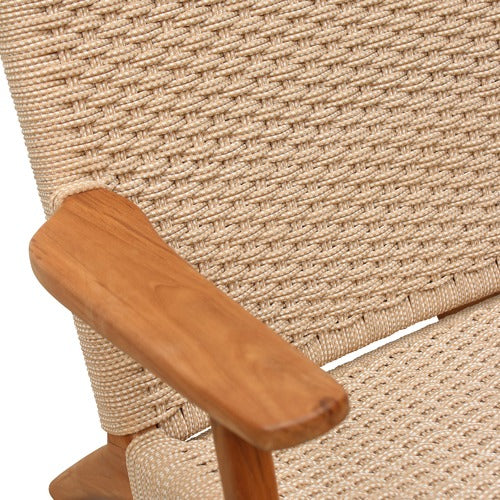 CARRINGTON FURNITURE ELLESHA TIMBER & NYLON ARMCHAIR