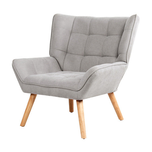 LIVING FUSION WINTHROP RUBBERWOOD ARMCHAIR