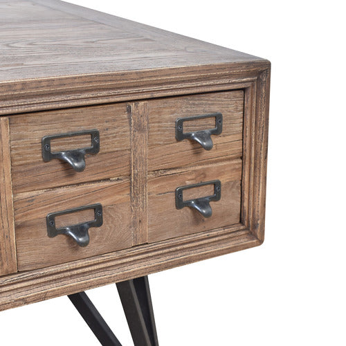 CHARTWELL HOME ELLIOT RECYCLED ELM WOOD COFFEE TABLE
