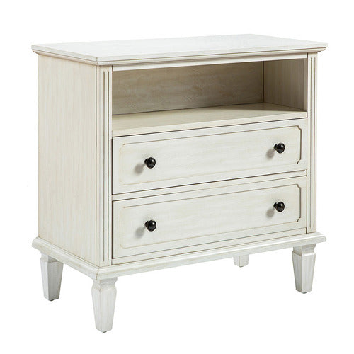 EVERAMA FURNITURE ELROND 2 DRAWER BEDSIDE TABLE