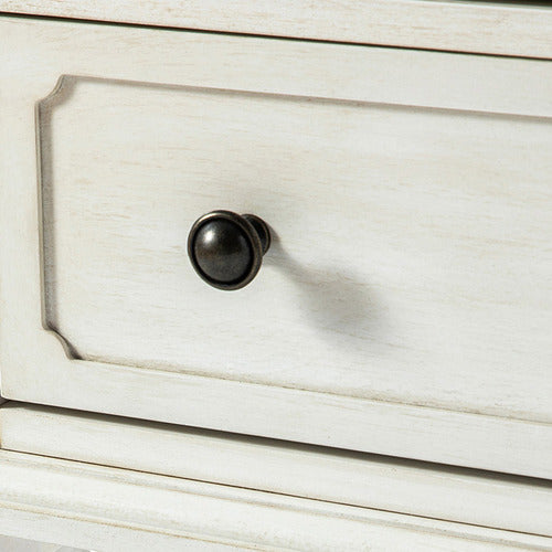 EVERAMA FURNITURE ELROND 2 DRAWER BEDSIDE TABLE