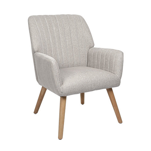 LIVING FUSION ELWINE RUBBERWOOD ARMCHAIR