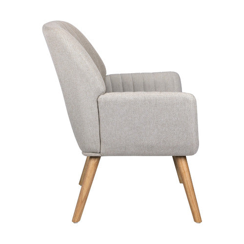LIVING FUSION ELWINE RUBBERWOOD ARMCHAIR