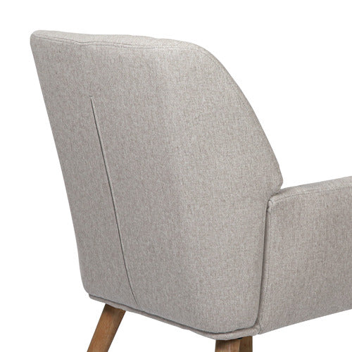 LIVING FUSION ELWINE RUBBERWOOD ARMCHAIR
