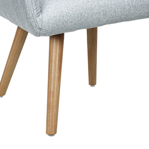LIVING FUSION ELWINE RUBBERWOOD ARMCHAIR