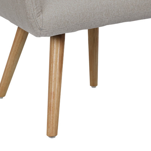 LIVING FUSION ELWINE RUBBERWOOD ARMCHAIR
