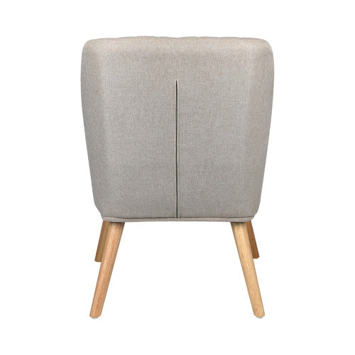LIVING FUSION ELWINE RUBBERWOOD ARMCHAIR
