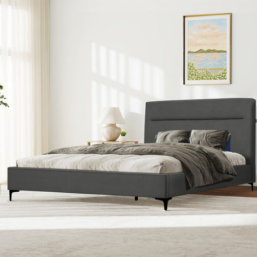 HAVEN COVE FURNITURE EMELIA UPHOLSTERED QUEEN PLATFORM BED