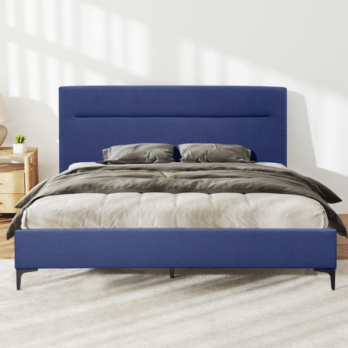 HAVEN COVE FURNITURE EMELIA UPHOLSTERED QUEEN PLATFORM BED
