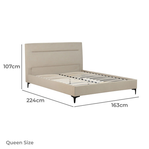 HAVEN COVE FURNITURE EMELIA UPHOLSTERED QUEEN PLATFORM BED