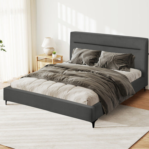 HAVEN COVE FURNITURE EMELIA UPHOLSTERED QUEEN PLATFORM BED