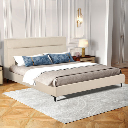 HAVEN COVE FURNITURE EMELIA UPHOLSTERED QUEEN PLATFORM BED
