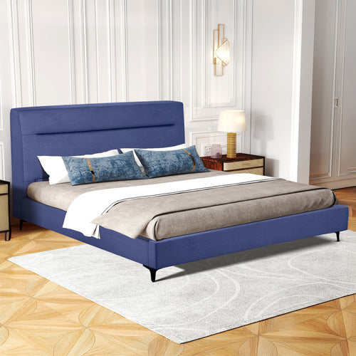 HAVEN COVE FURNITURE EMELIA UPHOLSTERED QUEEN PLATFORM BED
