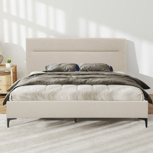 HAVEN COVE FURNITURE EMELIA UPHOLSTERED QUEEN PLATFORM BED
