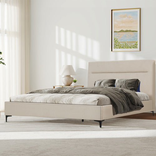HAVEN COVE FURNITURE EMELIA UPHOLSTERED QUEEN PLATFORM BED