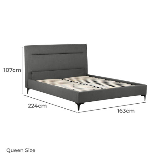 HAVEN COVE FURNITURE EMELIA UPHOLSTERED QUEEN PLATFORM BED