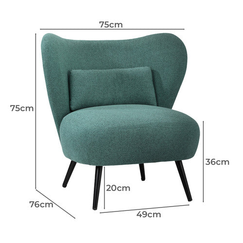 LIVING FUSION EMELY ACCENT CHAIR