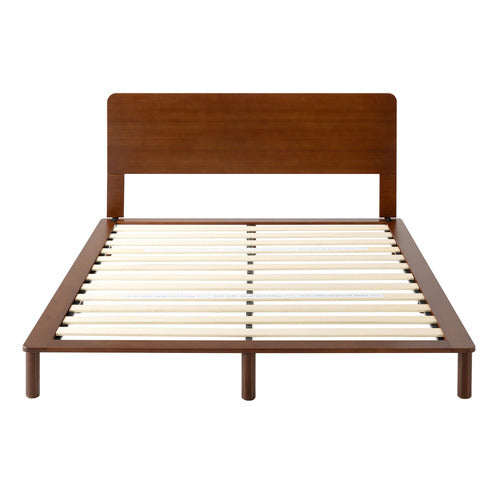 STUDIO HOME WALNUT PORTIA BAMBOO WOOD BED FRAME