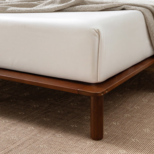 STUDIO HOME WALNUT PORTIA BAMBOO WOOD BED FRAME