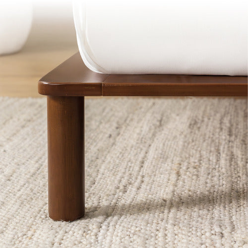 STUDIO HOME WALNUT PORTIA BAMBOO WOOD BED FRAME