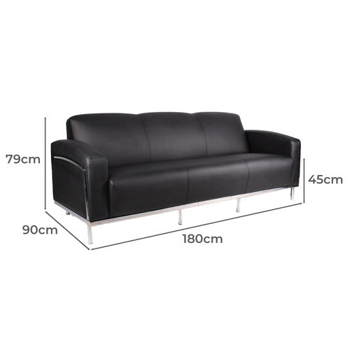 COOPER FURNITURE EMMA 3 SEATER RECEPTION LOUNGE SOFA