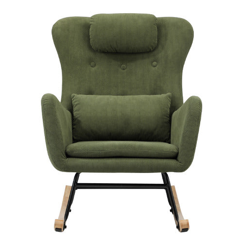 LIVING FUSION ERIN CORDUROY ROCKING CHAIR