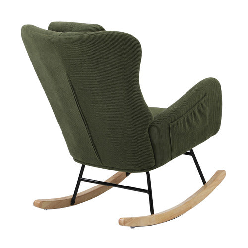 LIVING FUSION ERIN CORDUROY ROCKING CHAIR