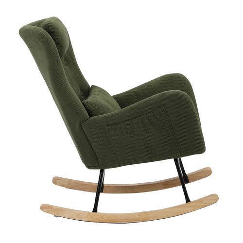 LIVING FUSION ERIN CORDUROY ROCKING CHAIR