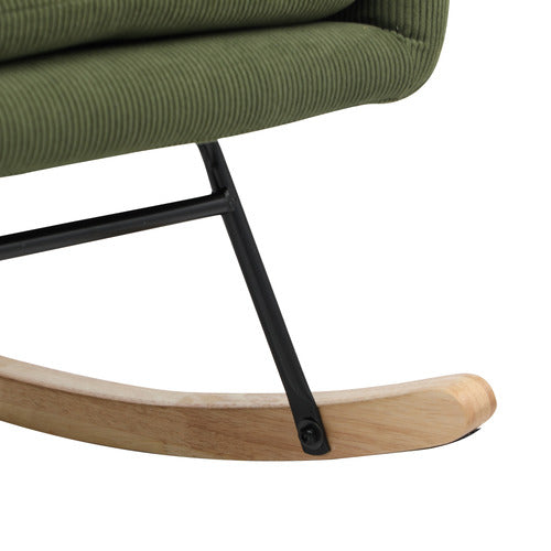 LIVING FUSION ERIN CORDUROY ROCKING CHAIR