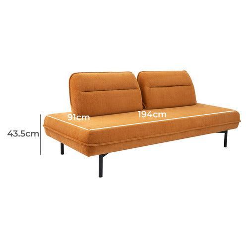 MIKASA FURNITURE ESLI 3 SEATER SOFA WITH REMOVABLE BACKREST