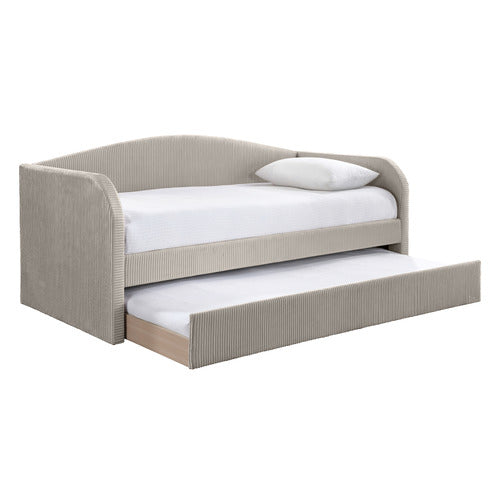BY DESIGNS ESTHER VELVET SINGLE DAYBED WITH TRUNDLE