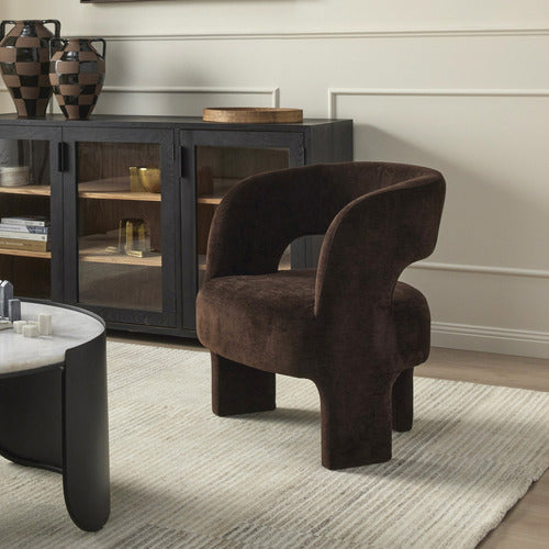 THE HOME COLLECTIVE EUGENIE VELVET ARMCHAIR