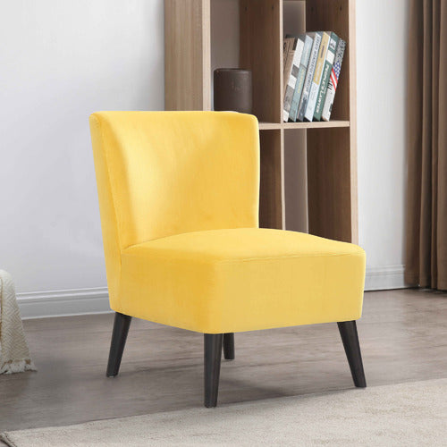 BY DESIGNS DRYSTAN VELVET ACCENT CHAIR