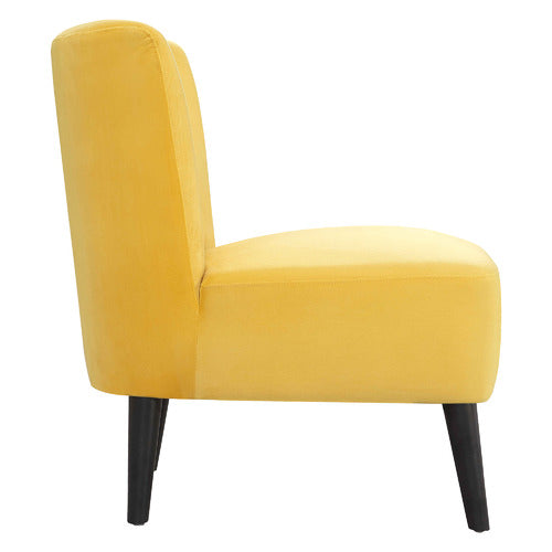 BY DESIGNS DRYSTAN VELVET ACCENT CHAIR