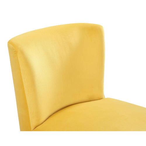 BY DESIGNS DRYSTAN VELVET ACCENT CHAIR