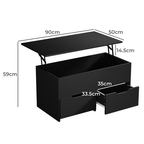 LIVING FUSION FAIRFAX LIFT-UP COFFEE TABLE