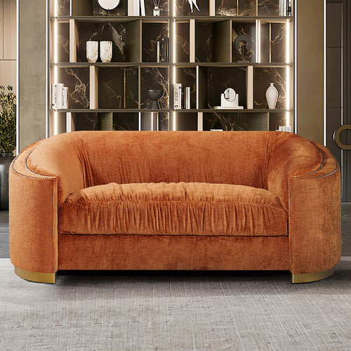 BY DESIGNS FARID 2 SEATER CHENILLE SOFA