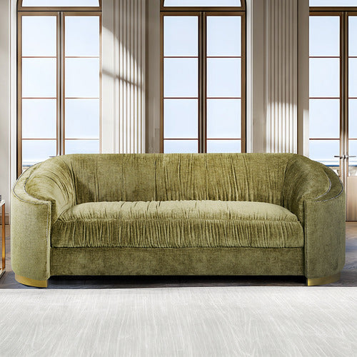 BY DESIGNS FARID 3 SEATER CHENILLE SOFA