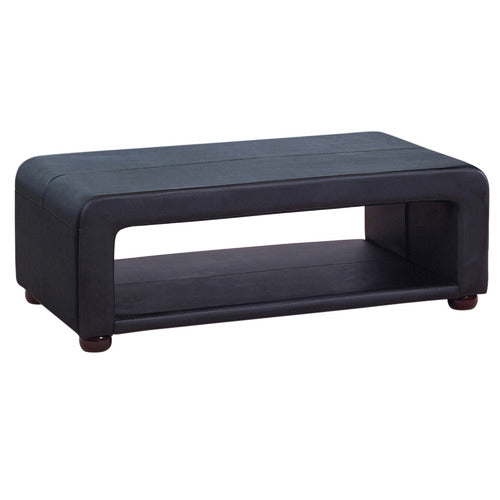 SOUTHERN STYLERS FARIS FAUX LEATHER COFFEE TABLE