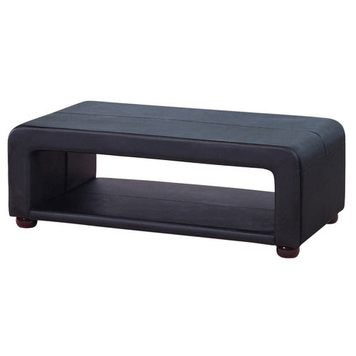 SOUTHERN STYLERS FARIS FAUX LEATHER COFFEE TABLE