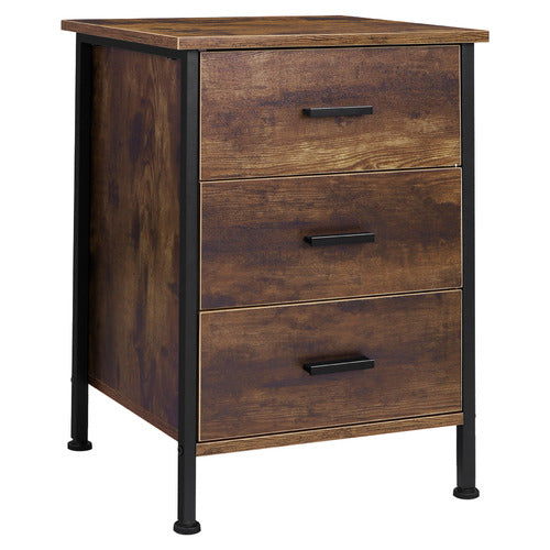 HOXTON ROOM VIKTOR 3 DRAWER BEDSIDE TABLE